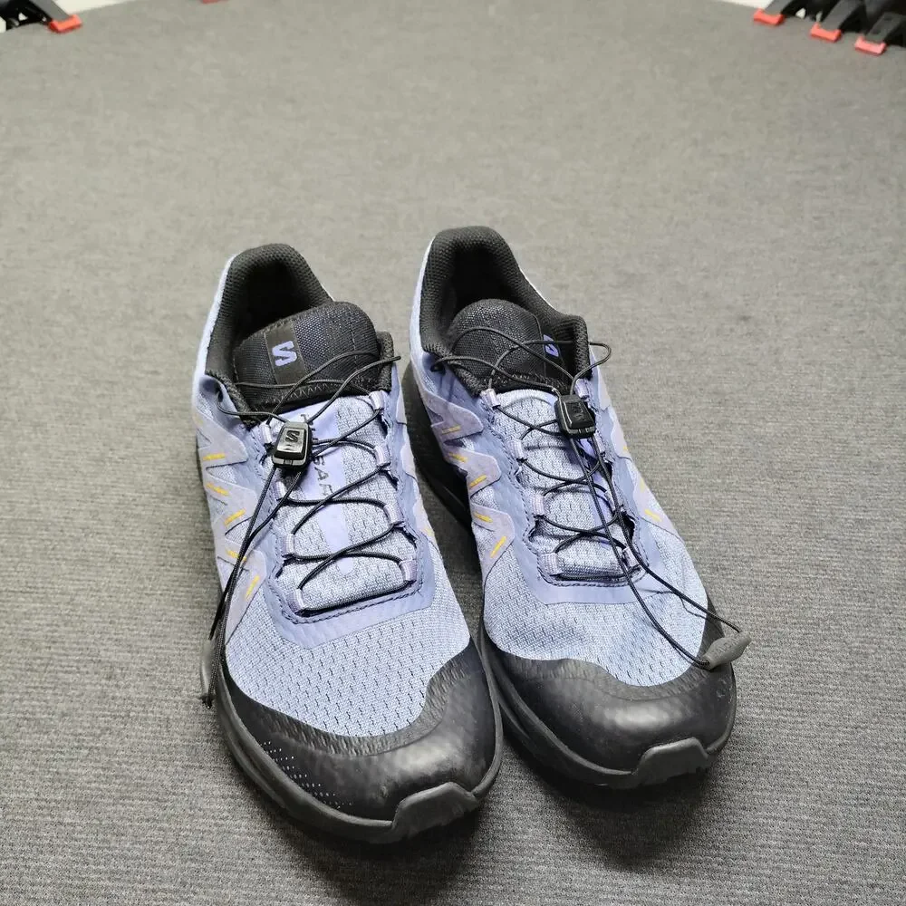 Salomon Pulsar Trail Running Shoes Womens 10 Lavender Black Quicklace